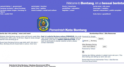 www.bontang.go.id | Alamat Web Kota Bontang pertama